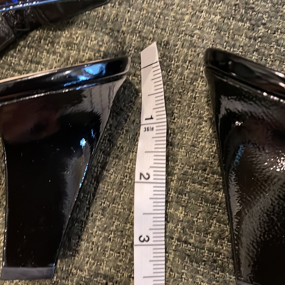 Franco Sarto Black Patent Leather Slingback Pumps (sz 7 1/2) - Picture 4 of 6